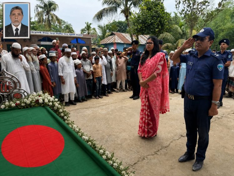 রাষ্ট্রীয় মর্যাদায় চিরনিদ্রায় শায়িত বুড়িচংয়ের বীর মুক্তিযোদ্ধা খালেক