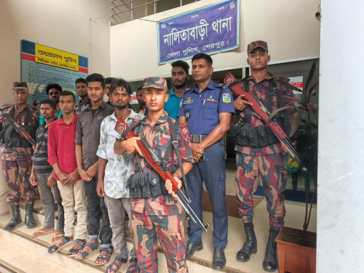 শেরপুর ও হালুয়াঘাট সীমান্তে পতাকা বৈঠকে ২০ বাংলাদেশিকে ফেরত দিলো বিএসএফ