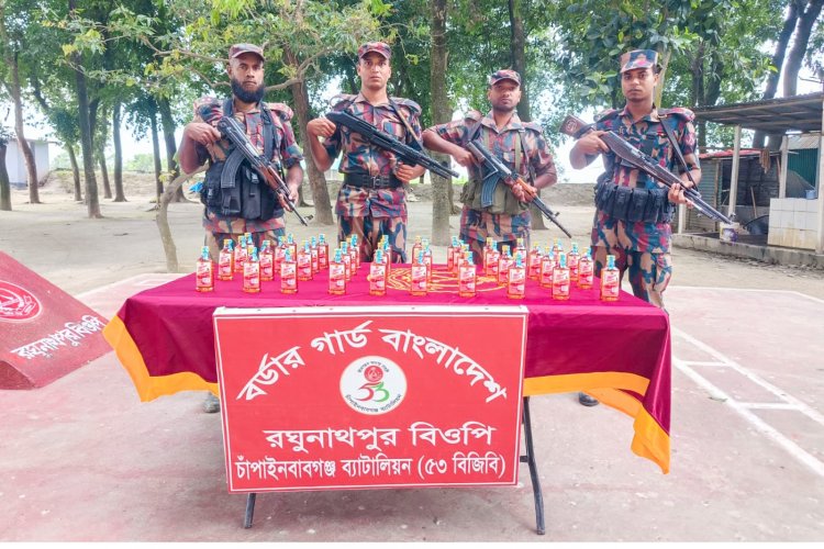চাঁপাইনবাবগঞ্জ সীমান্তে ভারতীয় মাদকদ্রব্য জব্দ