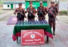 চাঁপাইনবাবগঞ্জে বিজিবির অভিযানে ভারতীয় মাদকদ্রব্য জব্দ