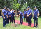 চাঁপাইনবাবগঞ্জ পুলিশের  বৃক্ষরোপণ কর্মসূচি