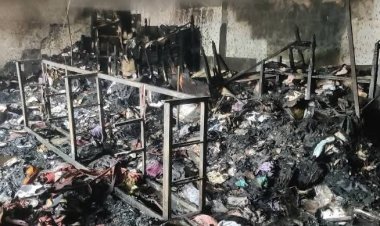 চাঁপাইনবাবগঞ্জের নিউ মার্কেটে আগুন