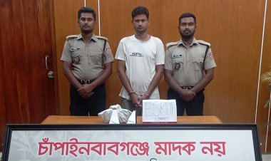 চাঁপাইনবাবগঞ্জে মাদকসহ একজন গ্রেফতার 