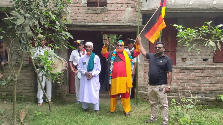 ২০২৬ বিশ্বকাপ সামনে রেখে সাড়ে সাত কি:মিটার দীর্ঘ জার্মানির পতাকা তৈরি