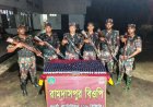 গোমস্তাপুর সীমান্তে ভারতীয় নেশাজাতীয় সিরাপ জব্দ