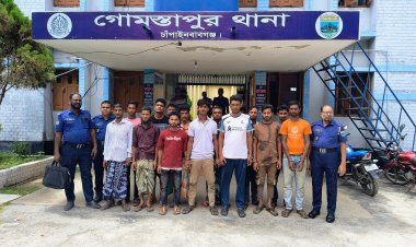 গোমস্তাপুরে বিশেষ অভিযানে মালামাল,মাদকসেবী ও হেরোইনসহ গ্রেফতার-১৩