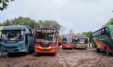 চাঁপাইনবাবগঞ্জ থেকে ঢাকাগামী সব ধরনের বাস চলাচল বন্ধ
