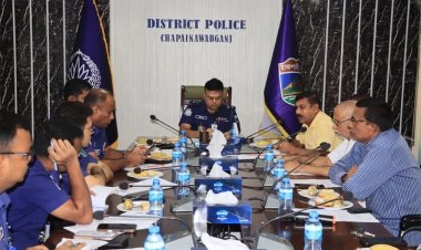 চাঁপাইনবাবগঞ্জে রথযাত্রা উপলক্ষে জেলা পুলিশের মতবিনিময় সভা