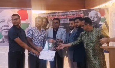 বই ও পরিবেশ প্রেমী নাহিদ উজ্জামান পেলো নেলসন ম্যান্ডেলা শান্তি পুরস্কার