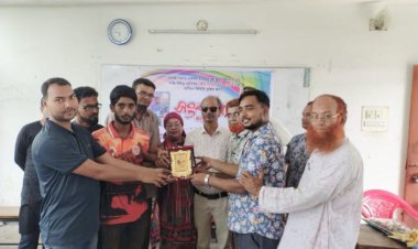 সমাজসেবায় নেলসন ম্যান্ডেলা শান্তি পুরস্কার প্রাপ্ত নাহিদ উজ্জামানকে সংবর্ধনা