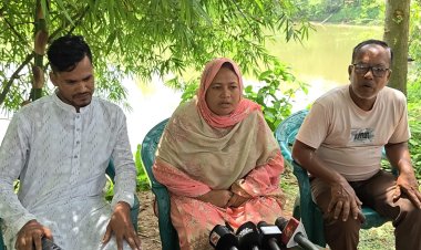 নওগাঁয় জমি দখলের অভিযোগ ভিত্তিহীন দাবি করে সংবাদ সম্মেলন