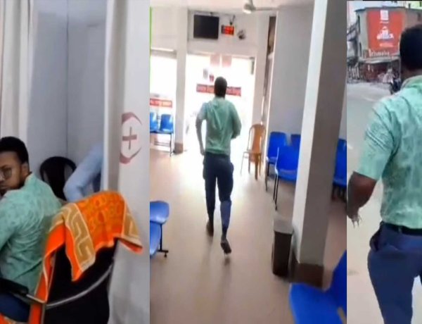 সাংবাদিক দেখে দৌঁড়ে পালালেন অফিস ফাঁকি দিয়ে প্রাইভেট হাসপাতালে থাকা চিকিৎসক,ভিডিও ভাইরাল