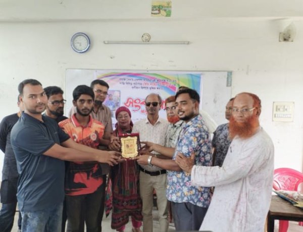 সমাজসেবায় নেলসন ম্যান্ডেলা শান্তি পুরস্কার প্রাপ্ত নাহিদ উজ্জামানকে সংবর্ধনা