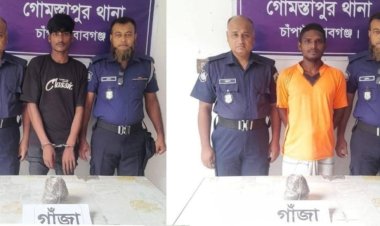 গোমস্তাপুরে গাঁজাসহ দুইজন গ্রেফতার