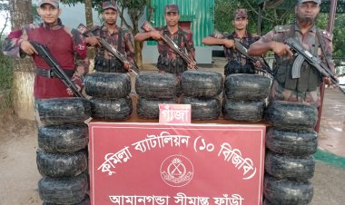 কুমিল্লায় বিপুল পরিমাণ গাঁজা জব্দ