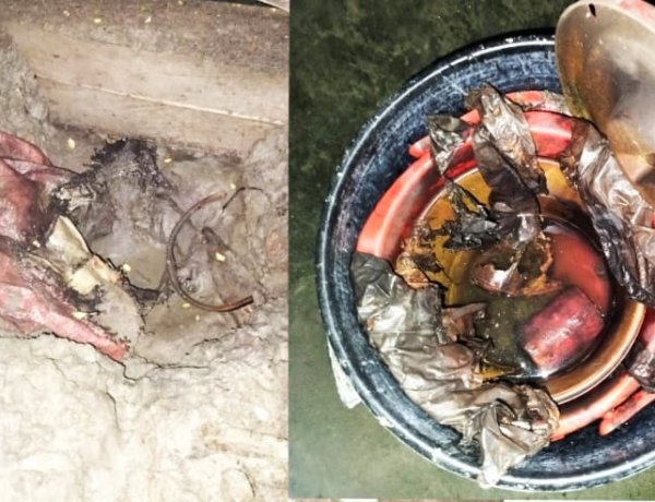 চাঁপাইনবাবগঞ্জে মজুদকৃত ককটেল বিস্ফোরণ