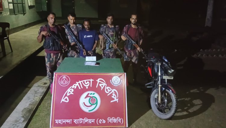 চাঁপাইনবাবগঞ্জ সীমান্তে ইয়াবাসহ একজন গ্রেফতার 