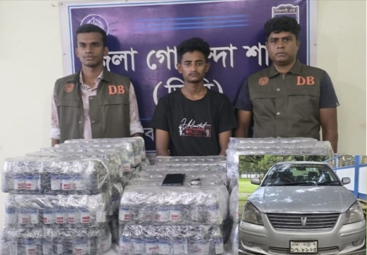 চাঁপাইনবাবগঞ্জে এস্কাফ সিরাপসহ যুবক আটক